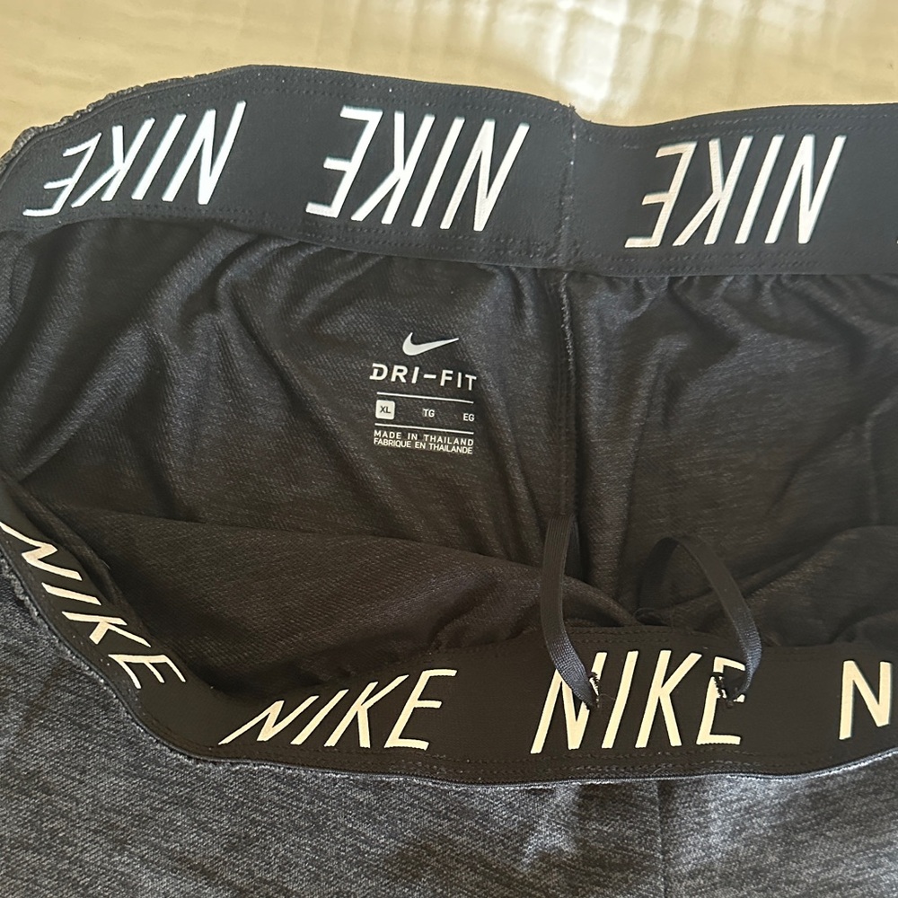 Nike Women's Charcoal Athletic Shorts - Picture 2 of 4